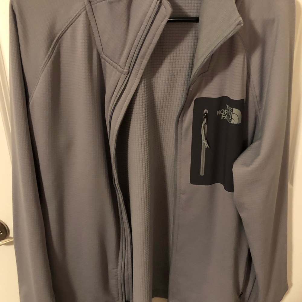 Men's North Face quilted fleece jacket